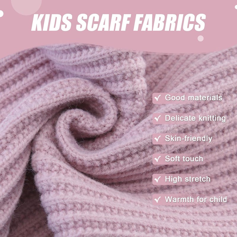 YATANAM Toddler Scarf Warm Knit Kids Neck Warmer Soft Stretch Baby Winter Scarves for Boys Girls - Image 5